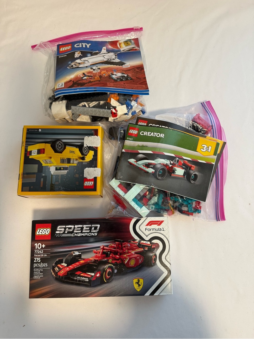 Lego Building Sets vehicles - set of 4